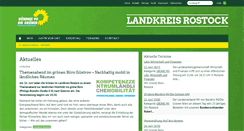 Desktop Screenshot of gruene-landkreis-rostock.de